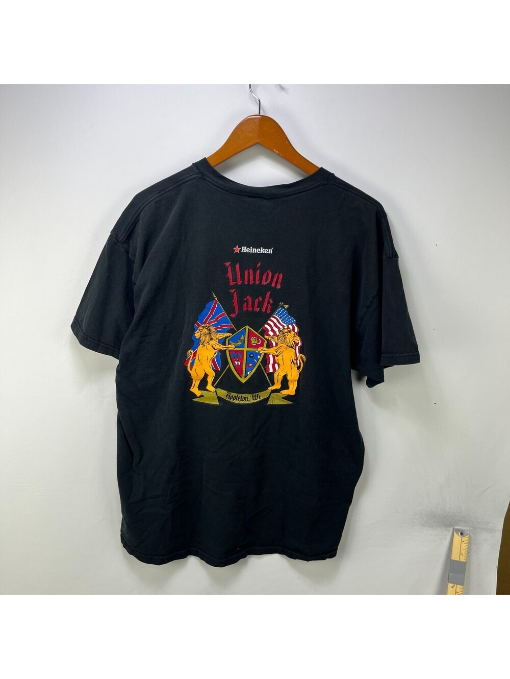 Vintage Heineken Union Jack Hip Hop Promo Beer Shirt 2XL